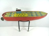 Vintage AEROPLANE CARRIER Tin Litho Wind Up Lindstrom